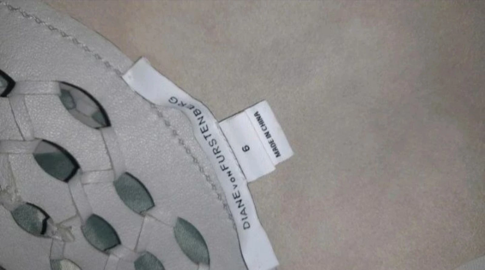 Diane Von Furstenberg leather top size 6 US – photo 8